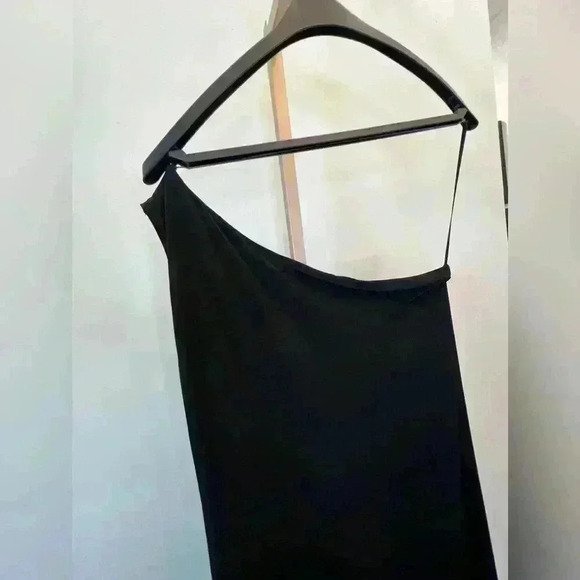 Michael Kors Women's Black One Shoulder Knee Length Dress Size M - Picture 5 of 9